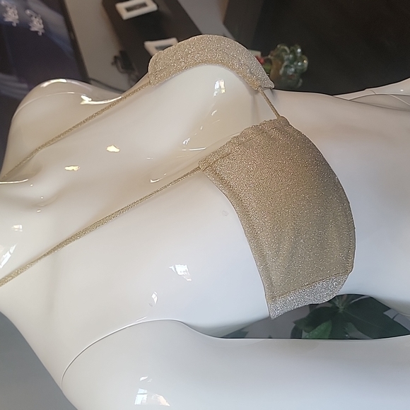 ASTRO gold sparkle brown inner linning top - Picture 4 of 4